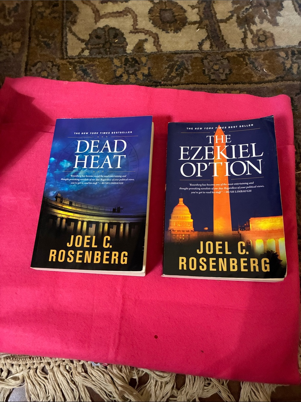 Joel C. Rosenberg Paperback Novels - Dead Heat & The Ezekiel Option